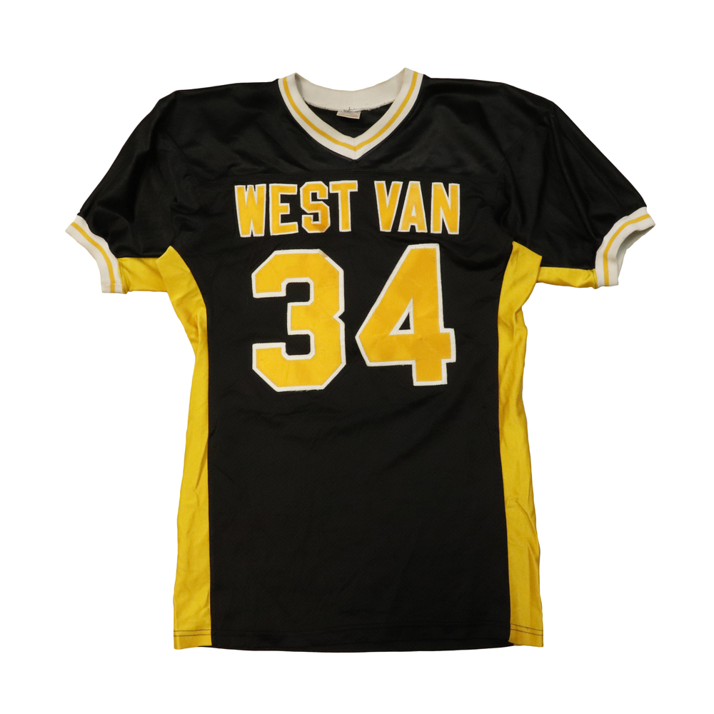 Vintage GAme Worn Football Darby Sport Uniforms West Van # 34 Jersey Size L